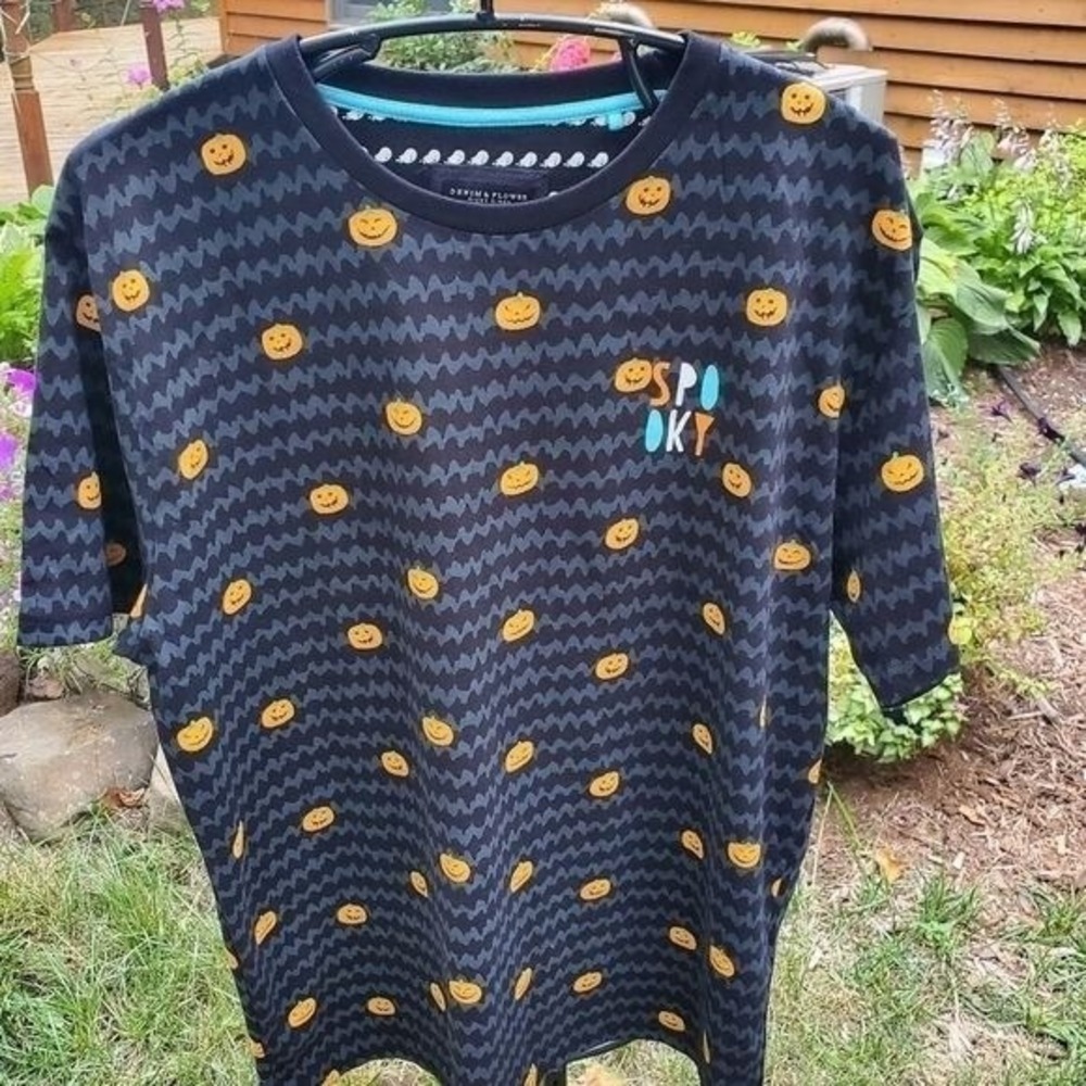 Denim & Flower Ricky Singh Fall Halloween Spooky (Costume) SS Sz. XL Shirt
